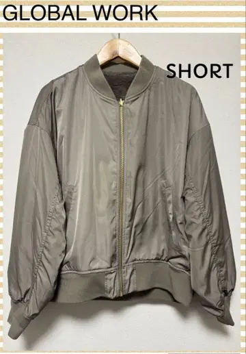 GLOBAL WORK *리버서블 퍼 블루종