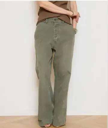 MUSE de Deuxieme Classe 올리브 그린 와이드 팬츠