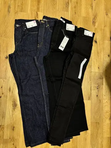 유니클로 스키니 데님 2종 세트