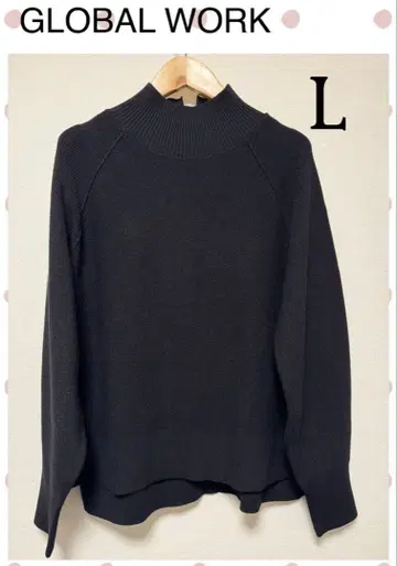 GLOBAL WORK * 멜티 하이넥 아제 풀오버