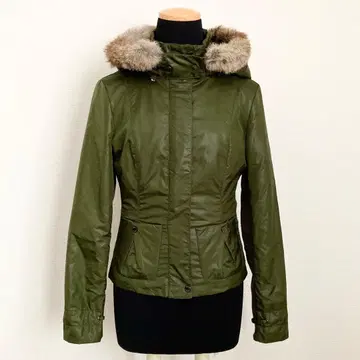 아돌포 도밍게스 올리브 그린 퍼 자켓