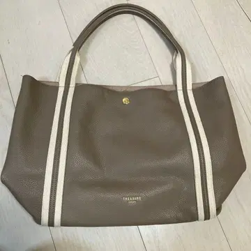 TREASURE TOPKAPI 천연 가죽 토트백