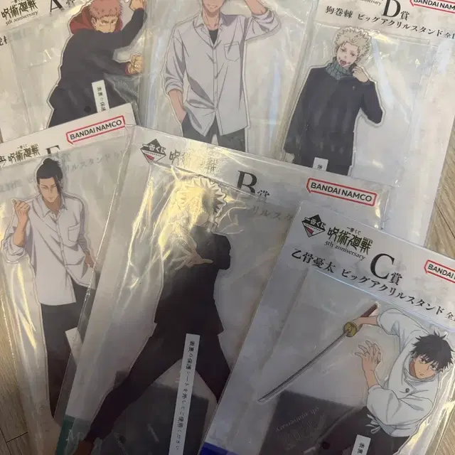 반다이 주술회전 아크릴 스탠드 일괄 고죠 a b c d e f