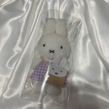 미피 zakka 페스티벌 체크 드레스 마스코트 퍼플 미니백