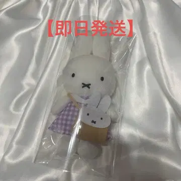 미피 zakka 페스티벌 체크 드레스 마스코트 퍼플 미니백