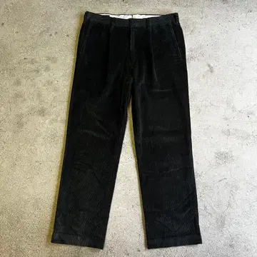 Lands' End 굵은 폭 코듀로이 팬츠 턱 포함 구제 의류