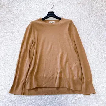 새상품급 23구 캐시미어 블렌드 크루넥 니트 세련된 베이지 양모 M