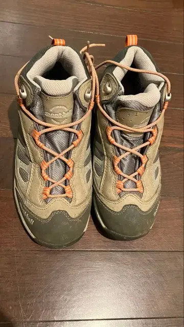 몽벨 하이컷 등산화 22.0cm 그레이/오렌지