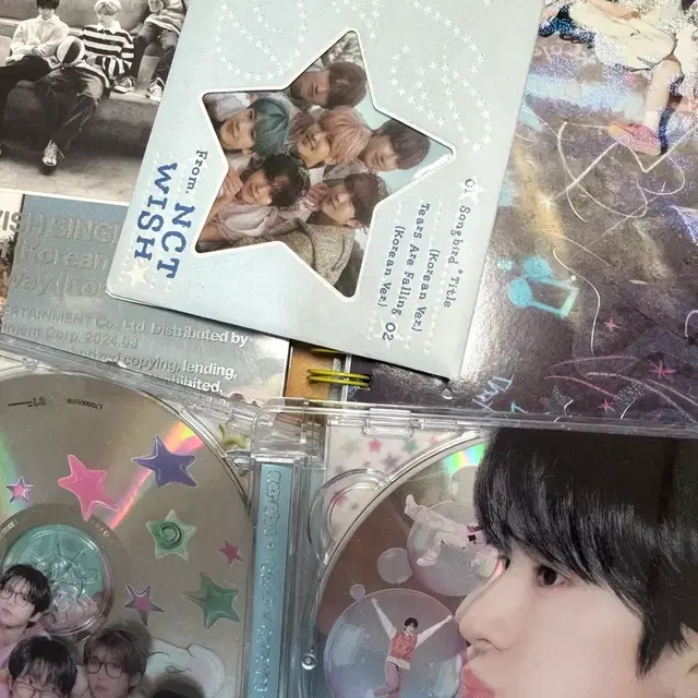 위시 개봉앨범 일괄 양도 위시 팝팝 쥬얼(단체,유우시) 송버드 레터 컬러