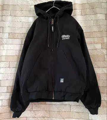 BERNE 액티브 자켓 자수 로고 안감 플리스 블랙 M