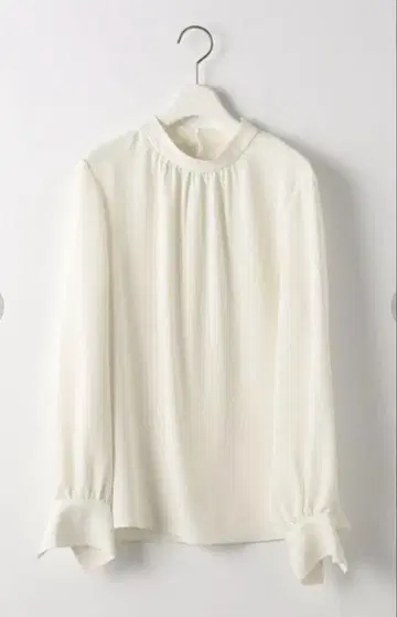 그린 레이블 릴랙싱 스탠드넥 블라우스