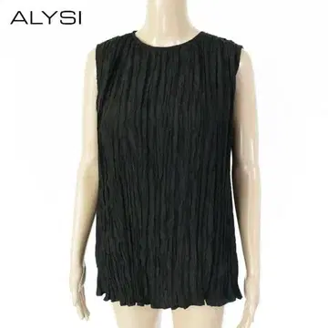 새상품 알리지 슬리브리스 상의 38 ECS1302 S M 사이즈 실크