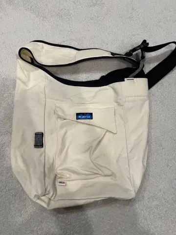 KAVU 아이보리 숄더백 코튼