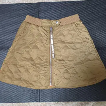 MASTER BUNNY EDIT 퀼팅 스커트 브라운