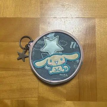 헤이세이 레트로 산리오 시나모롤 시나몬 코인 케이스 데님