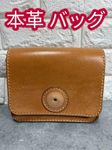 새상품급 소가죽 숄더백 네이비 콘초 설치 가능 바이커 아메카지