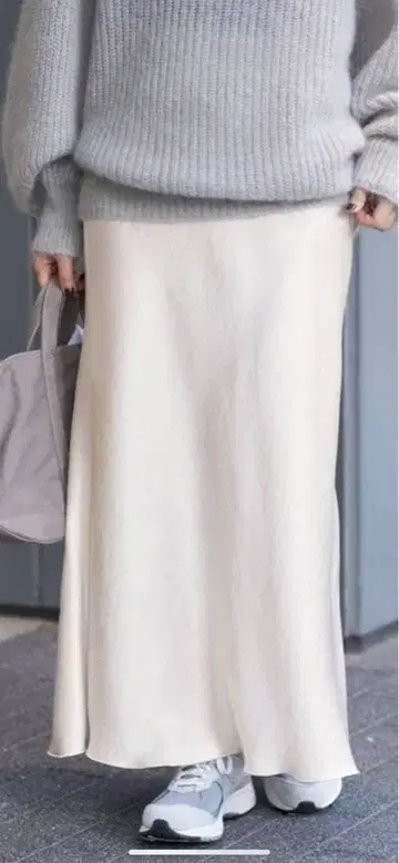 IENA 더블 새틴 스커트 34 사이즈 택 포함 미사용 새상품