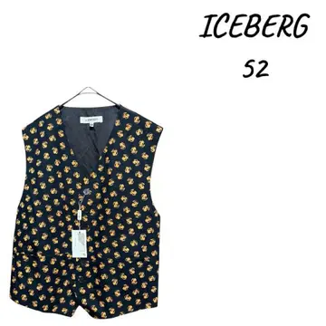 [ 새상품 ] ICEBERG 프린트 패턴 베스트 52 L -LL 상당
