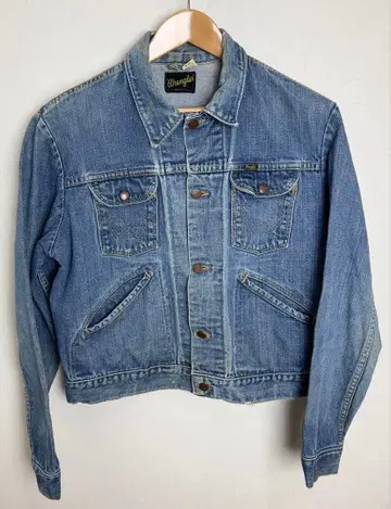 랭글러 블랙 택 [ Wrangler 124MJ ] 빈티지 데님 자켓
