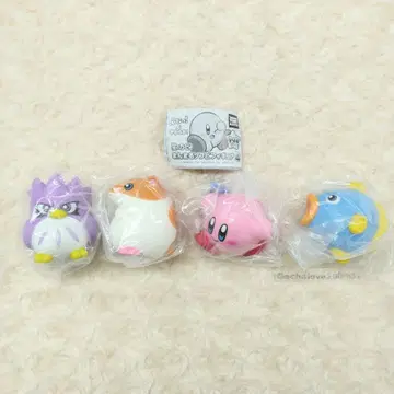 별의 커비 만마루쨩 소프트 비닐 피규어 4종 풀 컴프 가챠