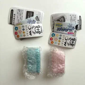 추억의 피처폰 마스코트 핑크 라이트 블루 가챠가챠