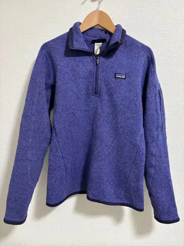 patagonia 보라색 플리스 하프 지퍼