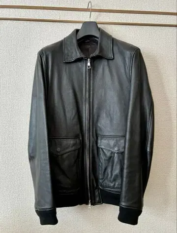 [레어] 나노 유니버스 라이브러리 램 가죽 블루종