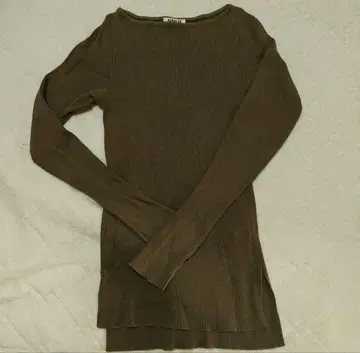 AURALEE 기가 보트넥 카키 사이즈 0