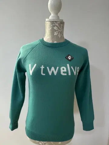 V12 그린 방풍 스웨터