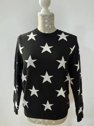 JACK BUNNY 별 패턴 스웨터 블랙