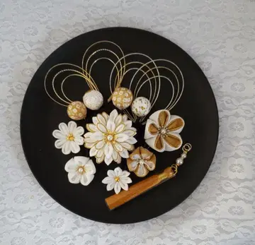 성인식 졸업식 일본풍 머리 장식 세트