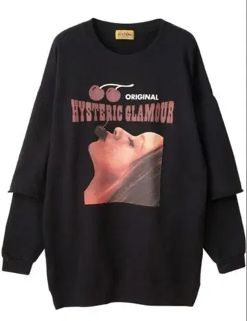 HYSTERIC GLAMOUR 오버 사이즈 맨투맨 트레이닝복