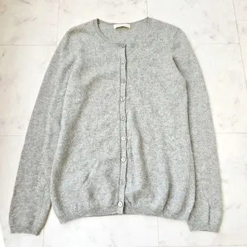 유니클로 캐시미어 100% 니트 가디건 부드러움 고급 그레이