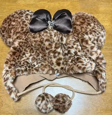 디즈니 레오파드 무늬 팬캡