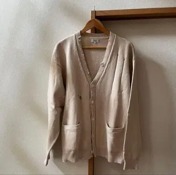 BEAMS 7 게이지 데미지 가디건