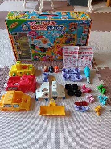 [컨디션 최상] 호빵맨 쿠미타테 DIY 나사나사 체인지! 12/16까지