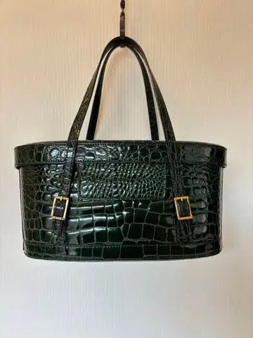 이탈리아제 NIERI ARGENTI 악어 핸드백