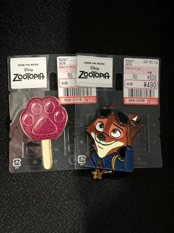 주토피아 시마무라 브로치 닉 아이스캔디 세트