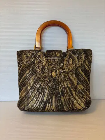 비즈 자수 백 골드 계열