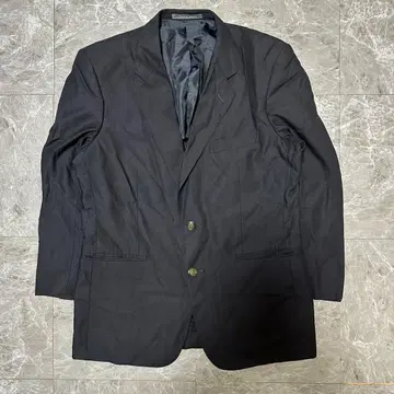 울 100% 네이비 테일러드 자켓