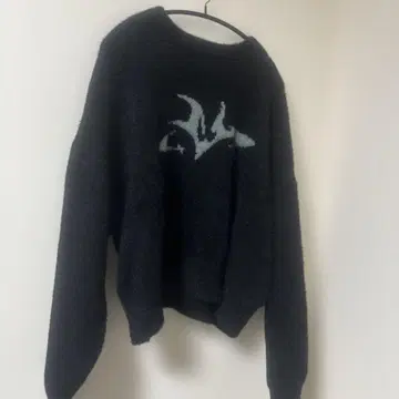 MSG 블랙 로고 스웨터 L 사이즈