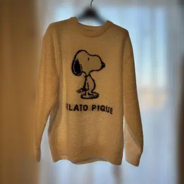 새상품 GELATO PIQUE 젤라또피케 스누피 풀오버 화이트