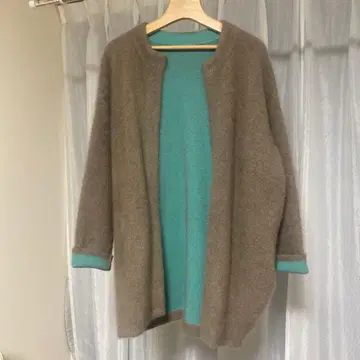 컨디션 최상 엘렌딕 CN 라쿤 믹스 더블 가디건