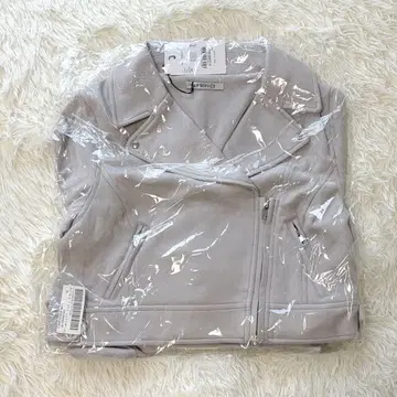 새상품 립서비스 스웨이드 숏 라이더 자켓 아우터 그레이 S