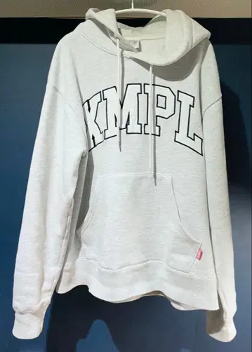 EXAMPLE XMPL PATCH HOODIE 후드티 라이트 그레이