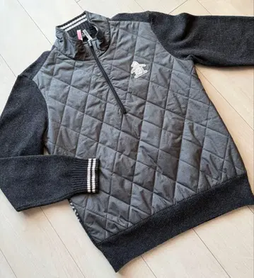 [Munsingwear] 절개 하프 지퍼 니트 남성용