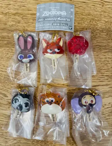 주토피아 아이스캔디 참 전 6종류 컴플리트 세트