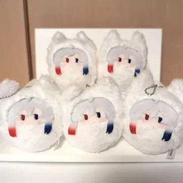 컬러풀 피치 돗누쿠 호두 싸개 5개 세트 마스코트 키링