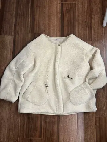 flower 플리스 자켓 아이보리 F