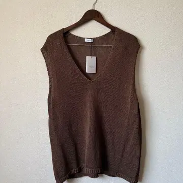 Apart by 브라운 페이퍼 니트 슬리브리스